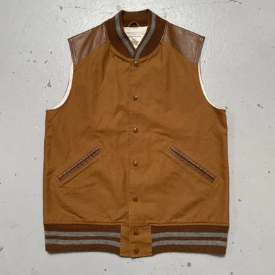 Chaleco Golden Bear x UNIONMADE Lona Cuero Trabajo Exterior Hecho en EE. UU. L Foto 1 de 4
