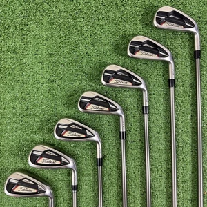 Titleist 714 AP1 Iron Set 4-PW Aerotech Steelfiber i80 Regular Flex +1” Long - Picture 1 of 10