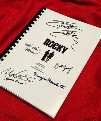 Rocky Movie Script, Cast Printed Signatures, Signed, Gift, Film  - Image 1 of 4