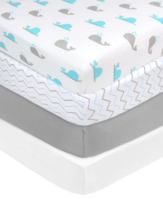 American Baby Company 4 Pack Fitted Crib Sheets 28" x 52", Soft Breathable Ne... - Image 1 of 4