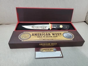 American Mint American West Gold & Silver Coin American Gold Buffalo Bowie Knife - Picture 1 of 14
