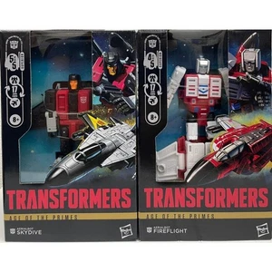 Transformers Age Of The Primes Deluxe Class Skydive And Fireflight 2 Figure - Picture 1 of 1