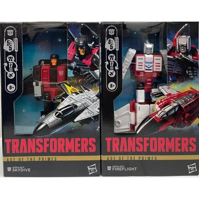 Transformers Age Of The Primes Deluxe Class Skydive And Fireflight 2 Figure - Image 1 of 1