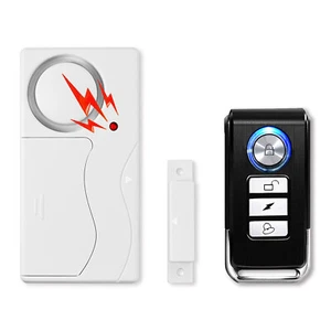 110dB Cuerno Fuerte Apartamento Entrada Interior Alarma Magnética Seguridad con Control Remoto - Imagen 1 de 12