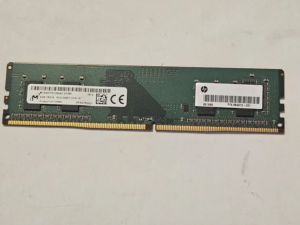 HP 854912-001 4GB RAM 1RX16 DDR4 PC4-2400T FREE SHIP - Image 1 of 4