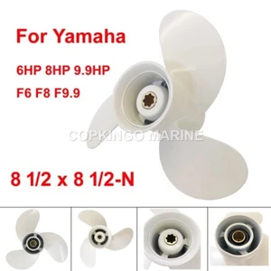 Boat Propeller for Yamaha Outboard 6hp 8hp 9.9hp F6 F8 F9.9 7 tooth 8 1/2x8 1/2 - Picture 1 of 7