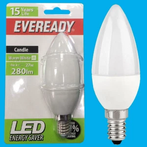 12x 4W (=27W) LED Candle Warm White 3000k SES E14 Small Edison Screw Light Bulb - Picture 1 of 1