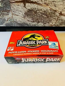 TARJETA COLECCIONABLE PARQUE JURÁSICO VACÍA" "CAJA fecha 1992. CAJA DE ALMACENAMIENTO DE TARJETAS - Imagen 1 de 2