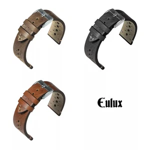 Eulux Cavallo Cinturino Orologio (483) - 3 Colori - 20 MM,22 MM - Ersatz-Armband - Picture 1 of 5