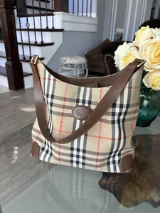 Burberry M Tote Brown Canvas - Picture 1 of 16