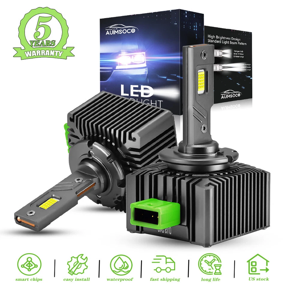 For Aston Martin One-77 2011 D3R D3S D3C LED Headlight Bulbs Hi/Low Beam Light - Image 1 of 4