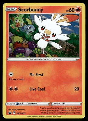 Scorbunny Holo SWSH071 SWSH: Sword & Shield Promo Cards Pokemon Card - Image 1 of 2