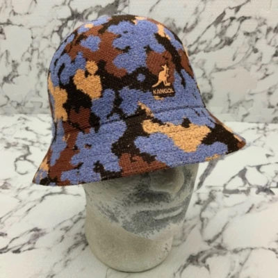 Para hombres Kangol Nature Camuflaje Marrón | Lavanda | Melocotón | Café Informal Sombrero Cubo Nuevo con Etiquetas Foto 1 de 4