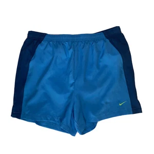 Nike Womens S (4-6) Dri-Fit Running Shorts Petite Drawstring Lined Blue Small - Picture 1 of 12
