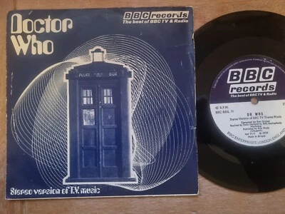 DELIA DERBYSHIRE DOCTOR WHO JON PERTWEE BBC VINYL PS UK 45 1973 7" Rare! - Image 1 of 4