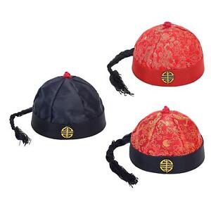 Exquisite Chinese Emperor Hat with Elegant Ponytail for Cosplay Events