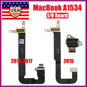 Charging Port USB-C Flex Cable I/O Board For MacBook Retina 12" A1534 2015-2017 - Picture 1 of 5