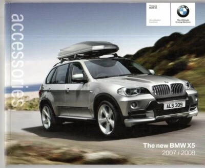 Folleto de ventas del mercado del Reino Unido accesorios BMW X5 E70 2007-2008 Foto 1 de 2