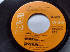 CANADA!!! Ex to NM-  STYX Lady / Children Of The Land 1974 RCA 45