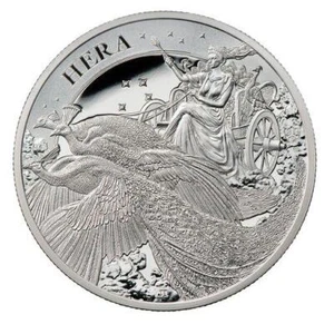 2022 St. Helena Goddess Hera 1 oz .999 Silver Proof Mintage - 1,000 Box and COA - Picture 1 of 1