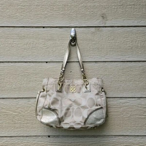 Coach Colette Signature C Canvas Tasche Tan Gold - Bild 1 von 14