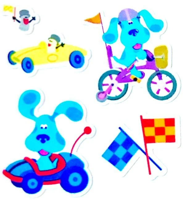 Pegatinas Sandylion brillantes Blue's Tips & Friends - 1 cuadrado ~VINTAGE~ Foto 1 de 1