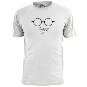 Mens Imagine Glasses Lennon Inspired T Shirt - Picture 1 of 2