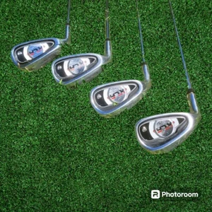 Walter Hagen XLR 6i 7i 8i 9i Set 6-9 Iron Golf Clubs LH Hagen Shaft Saplize Grip - Picture 1 of 5