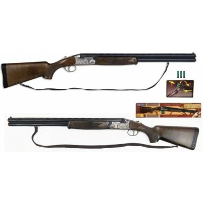STRMY TOYS FUCILE DA CACCIA GIOCATTOLO DOPPIETTA IN METALLO E PLASTICA GONHER CON TRACOLLA