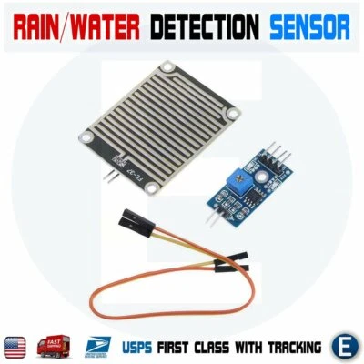 Snow/Raindrops Detection Sensor Module Rain Weather Module Humidity Water - Image 1 of 4