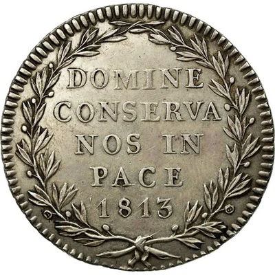 [#653592] Coin, SWISS CANTONS, ZURICH, 20 Batzen, 1813, Zürich, AU, Silver, KM:1 - Image 1 of 2