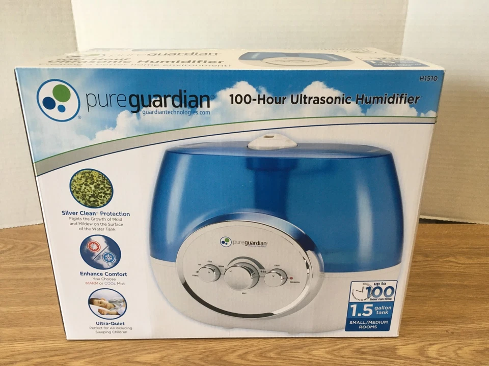 PureGuardian H1510 1.5 Gallon 100-Hour Ultrasonic Humidifier - Image 1 of 4