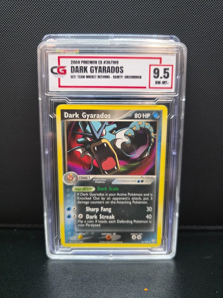 2004 Pokemon Ex Team Rocket Returns #36 Dark Gyarados Team Rocket Returns CG 9.5 - Image 1 of 1