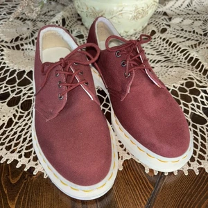 Doc Martens Juvenil 4 Zapatos Oxford Borgoña Informal Con Cordones Granate Dr - Imagen 1 de 10