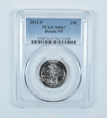 2012-P Washington Quarter ATB Denali MS67 PCGS *1248 - Image 1 of 4