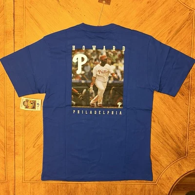 Mitchell & Ness Ryan Howard Philadelphia Phillies Tshirt Men’s Size Large Blue - Image 1 of 4