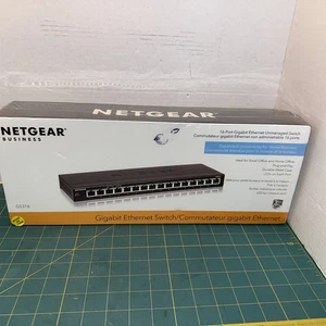 SEALED NETGEAR GS316-100NAS 16 Ports Standalone Ethernet Switch Unmanaged - Picture 1 of 11