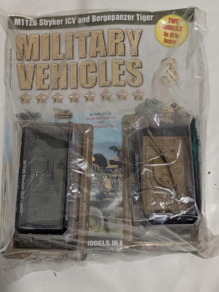 Amercom 1:72 Scale M1126 Stryker ICV + ,Burgepanzer Tiger   Military Vehicles - Image 1 of 1