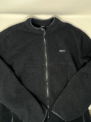 Chaqueta polar Oakley Performance Fit negra con cremallera completa (XL) Foto 1 de 4