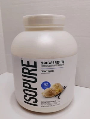 Proteína en polvo ISOPURE cero carbohidratos, vainilla cremosa, 4,66 lb 27/07 Foto 1 de 4