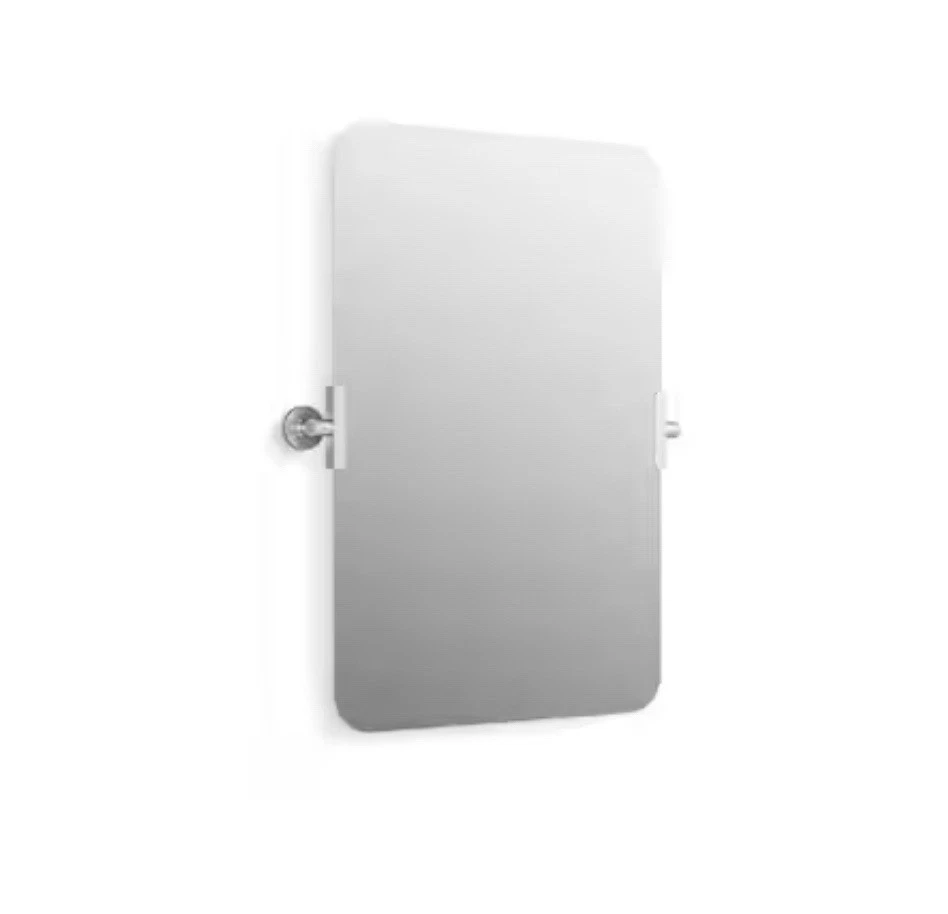 Espejo de baño de metal sin marco Kohler 34969-BN Castia 19,5"x29,5" - Cepillo Nicke Foto 1 de 4