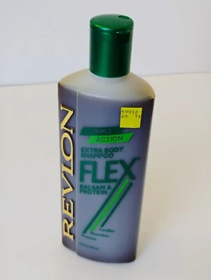 Champú Revlon Flex Bálsamo y Proteína Extra Cuerpo Triple Acción 15 FL OZ UTILERÍA DE COLECCIÓN Foto 1 de 2