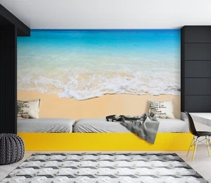 3D Summer Sea Beach 7633N Wallpaper Wall Murals Wall Paper Wall Print Mural Romy - Picture 1 of 11