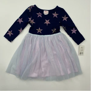 Pinky Boutique Girl's Star Tutu Dress Purple/Navy Blue sz 6 Birthday/School/Gift - Picture 1 of 4