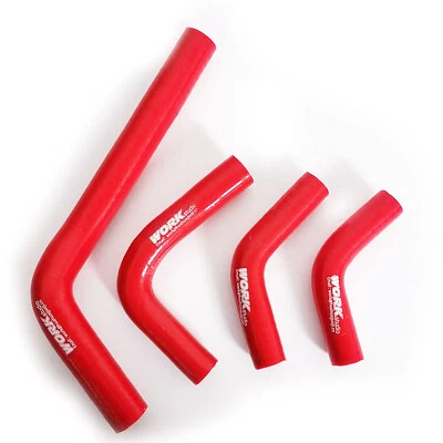 Red radiator hose for Honda CRF250R 2004-2009&CRF250X 2004-2017 2005 2006 2007 - Image 1 of 4