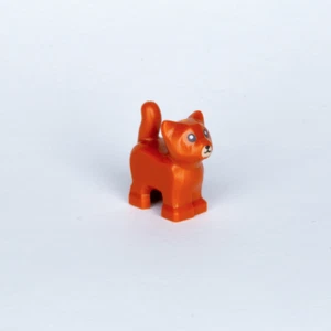 LEGO® Tier Baby Katze stehend, Cat dunkel orange (80686pb02) (Dark Orange) NEU - Imagen 1 de 1