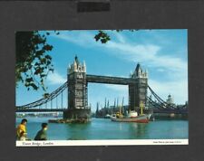 John Hinde Postcard  Boat passing under Tower Bridge,London unposted 