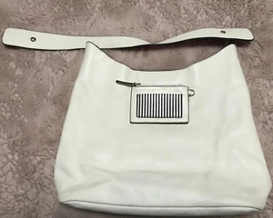 Henri Bendel Hobo Bag White  With Pink Interior (Shoulder Bag) - Picture 1 of 5