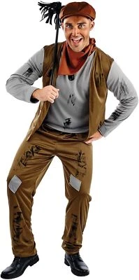 Men`s Chimney Sweep Costume + Brush Adult Victorian Mary Poppins Film Halloween - Image 1 of 4