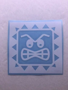 Thwomp Die Cut Vinyl Sticker Decal High Quality Super Mario Nintendo NES 64 - Picture 1 of 3